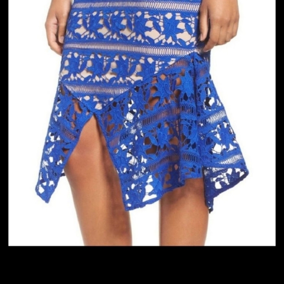 Elegant Blue Lace Cooper Street Dress - Picture 3 of 3